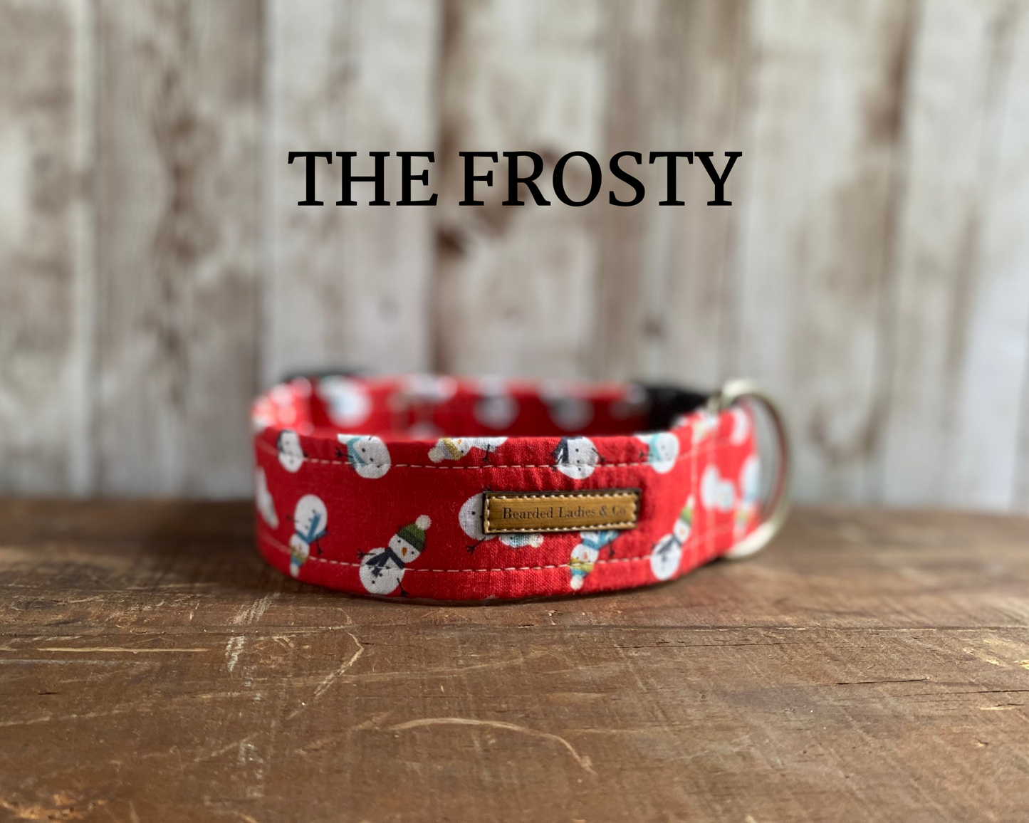 Mini Snowmen Dog Collar