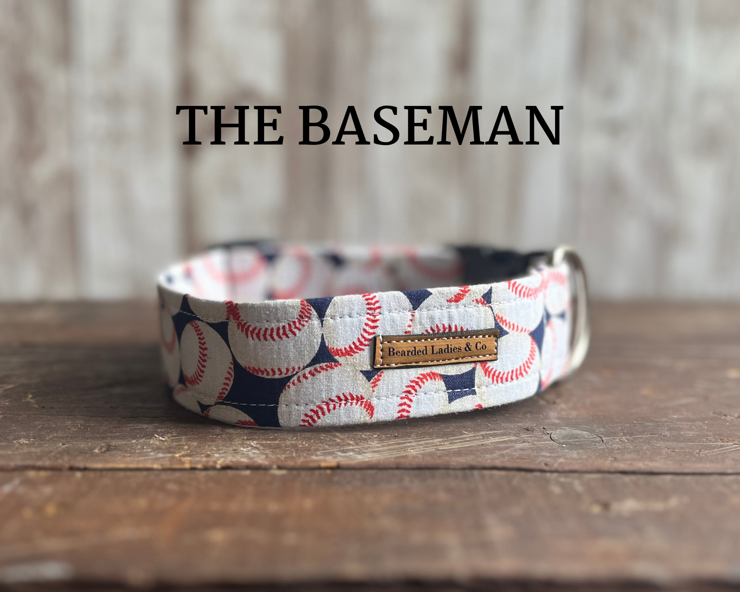 Baseball Dog Collar
