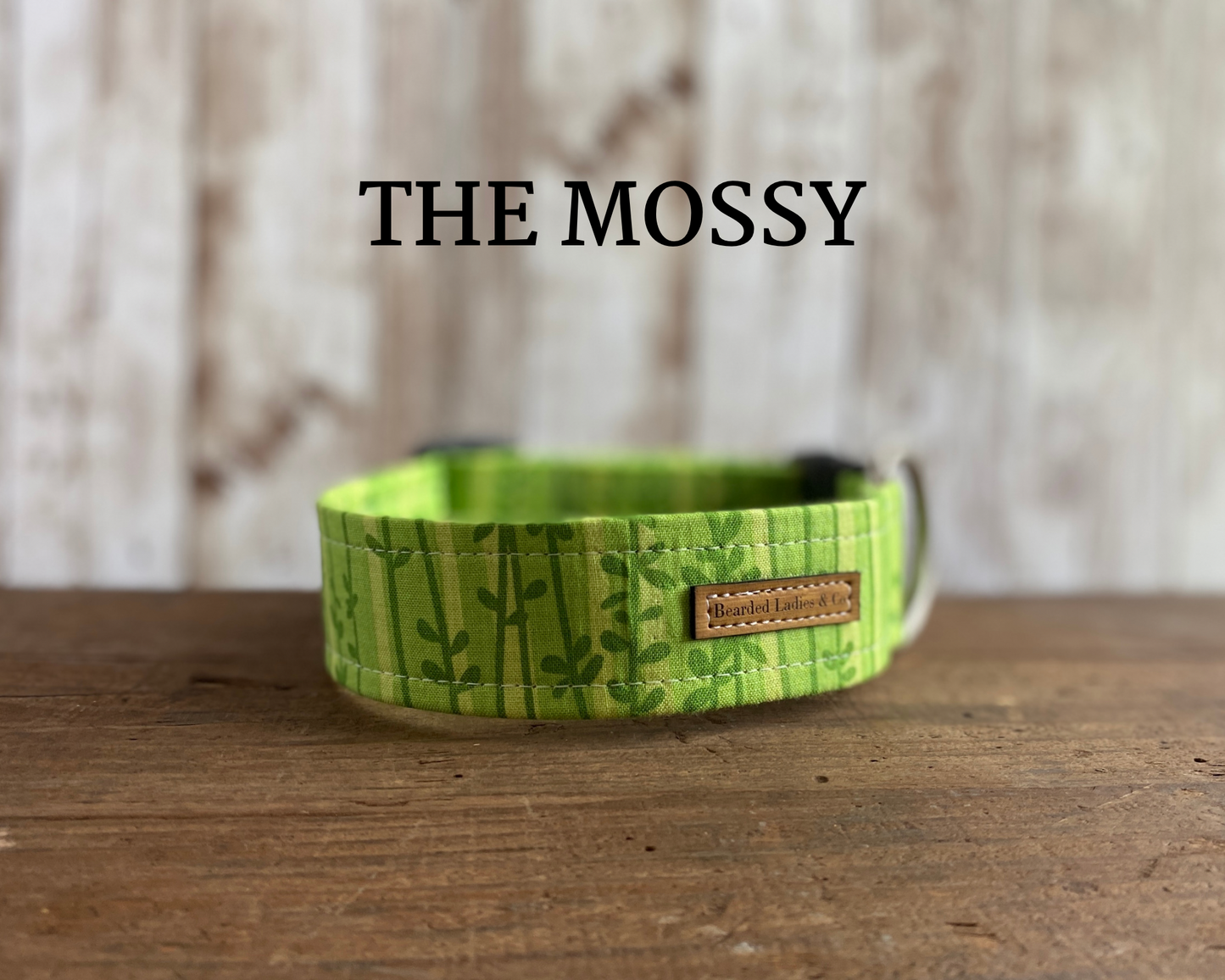 Green Vines Dog Collar