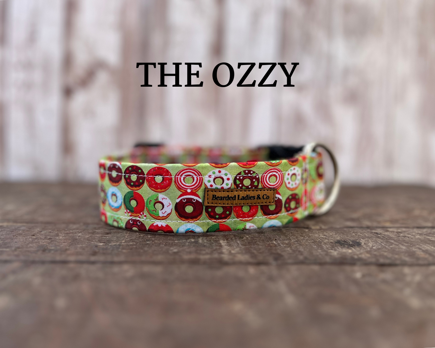 - Festive Holiday Donuts Dog Collar