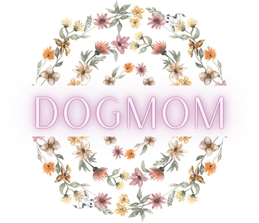 Floral Dog Mom Sticker