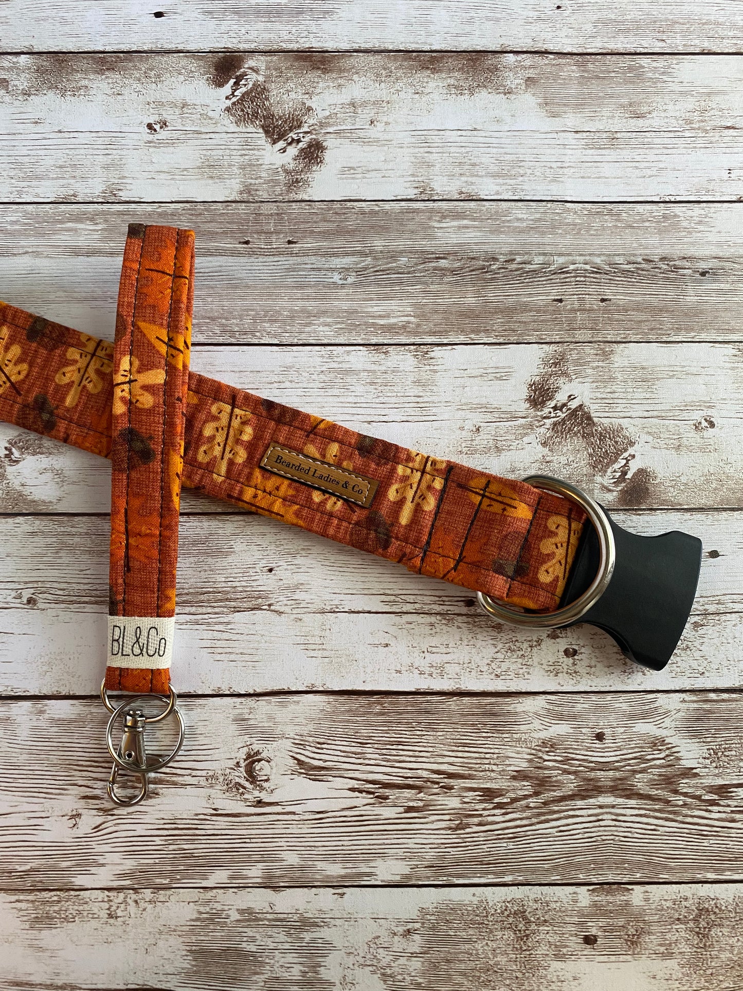 Leaves + Acorns Fall Dog Collar