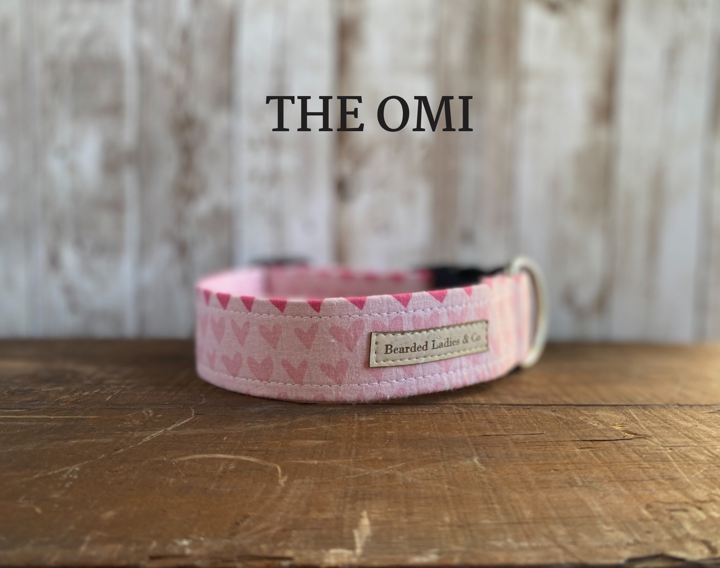 Pink Ombré Hearts Dog Collar