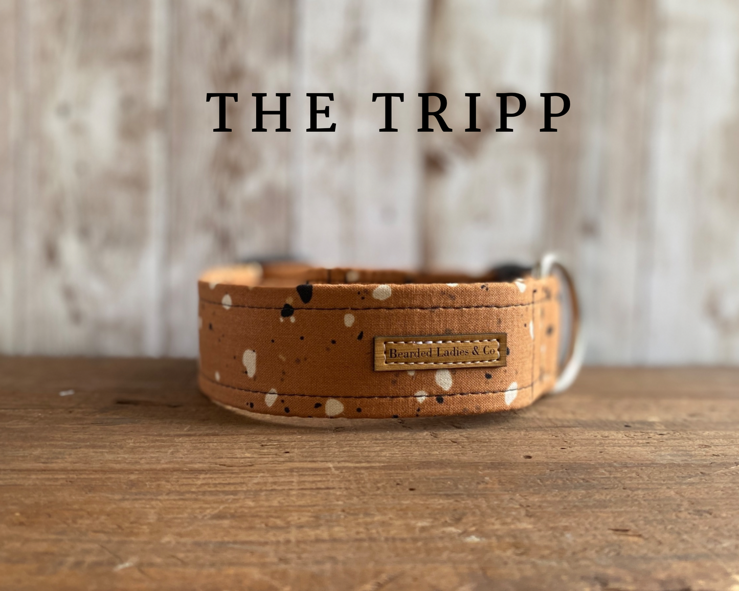 Brown with Black & White Specs Collar