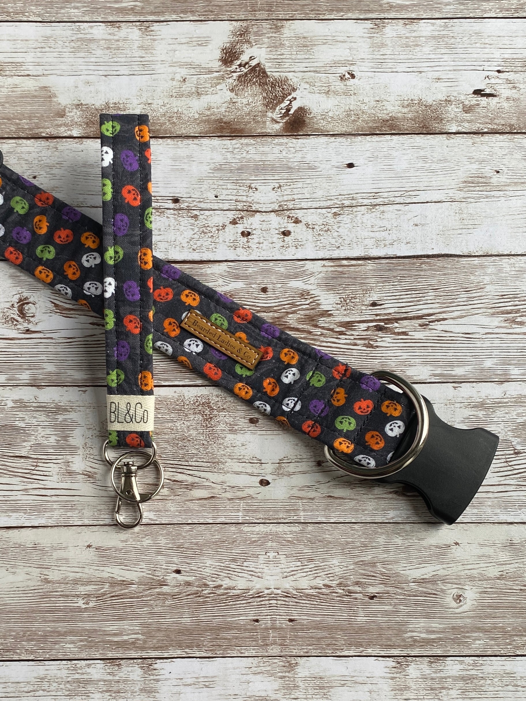 Multicolor Mini Jack-o-Lanterns Dog Collar