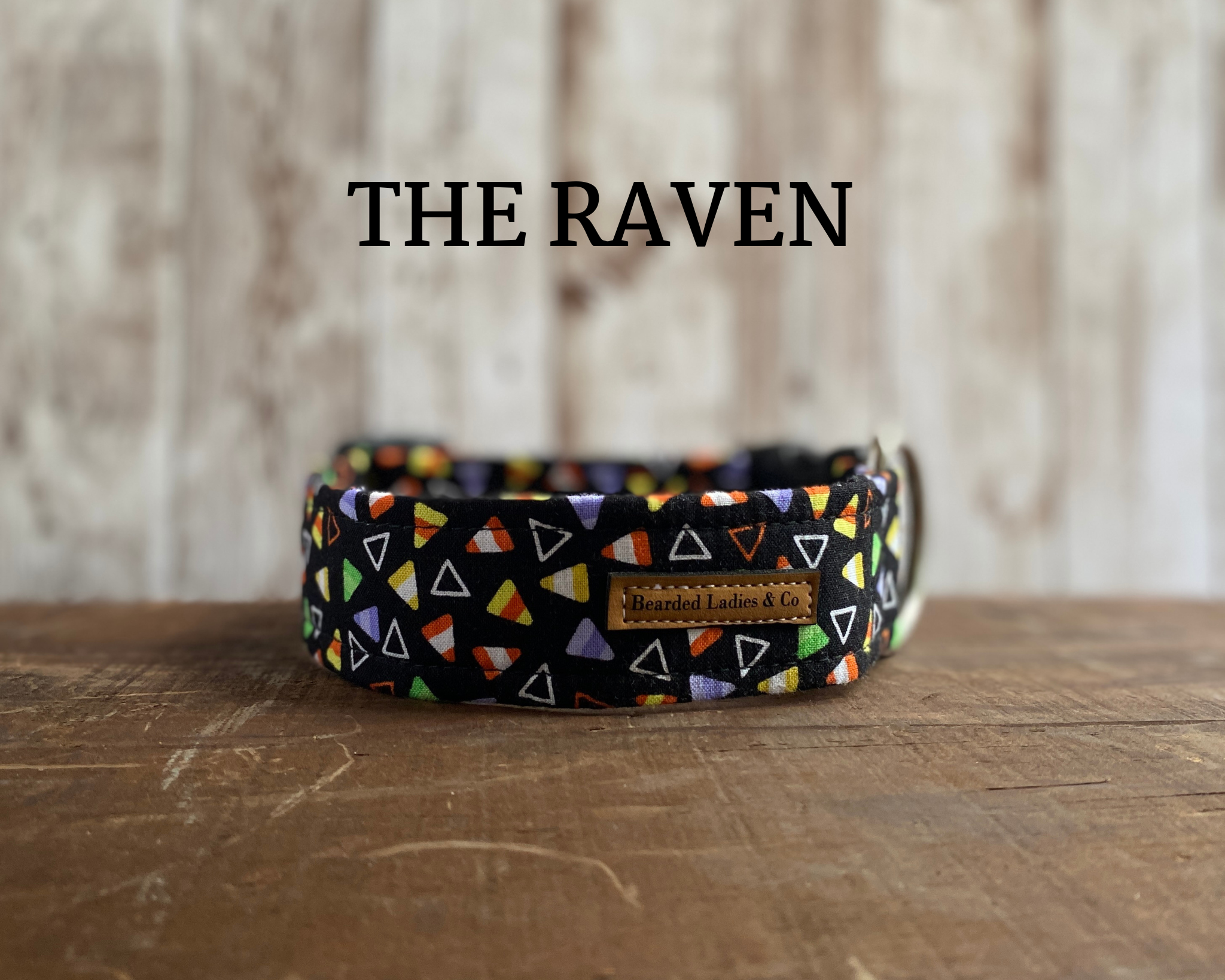 Festive Halloween Candy Corn Dog Collar