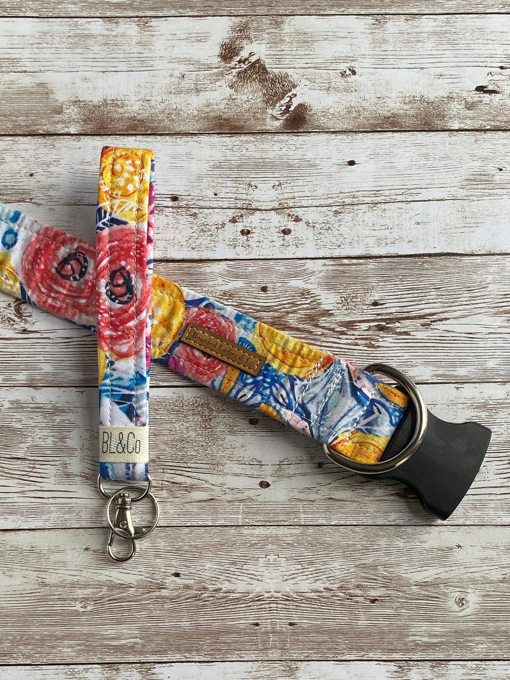Pink, Yellow & Blue Floral Dog Collar