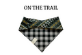 Gray & Black Plaid Reversible Tie/On Bandana