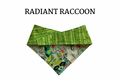 Neon Raccoons & Green Vines Reversible Tie/On Bandana