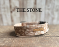 Brown Stones Dog Collar
