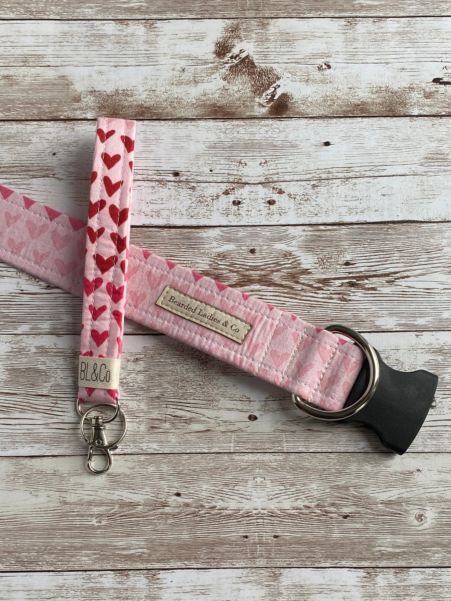 Pink Ombré Hearts Dog Collar
