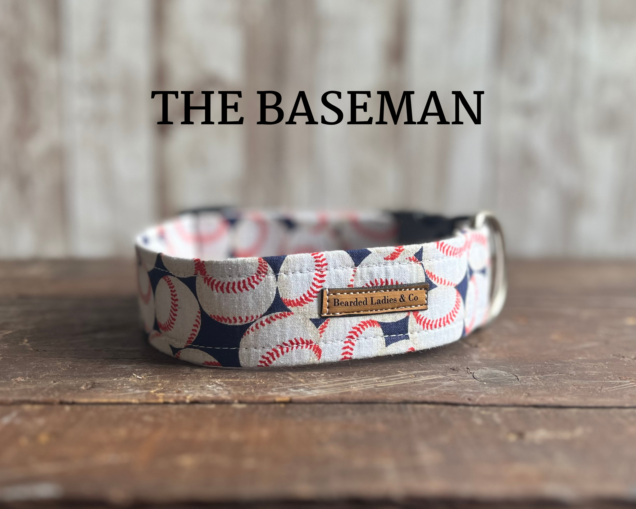 Baseball Dog Collar
