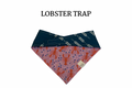 Scattered Lobsters + Abstract Arrows Reversible Tie/On Bandana [Lobster Trap]
