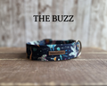 Asteroids, Astronauts + Rockets Dog Collar [The Buzz]