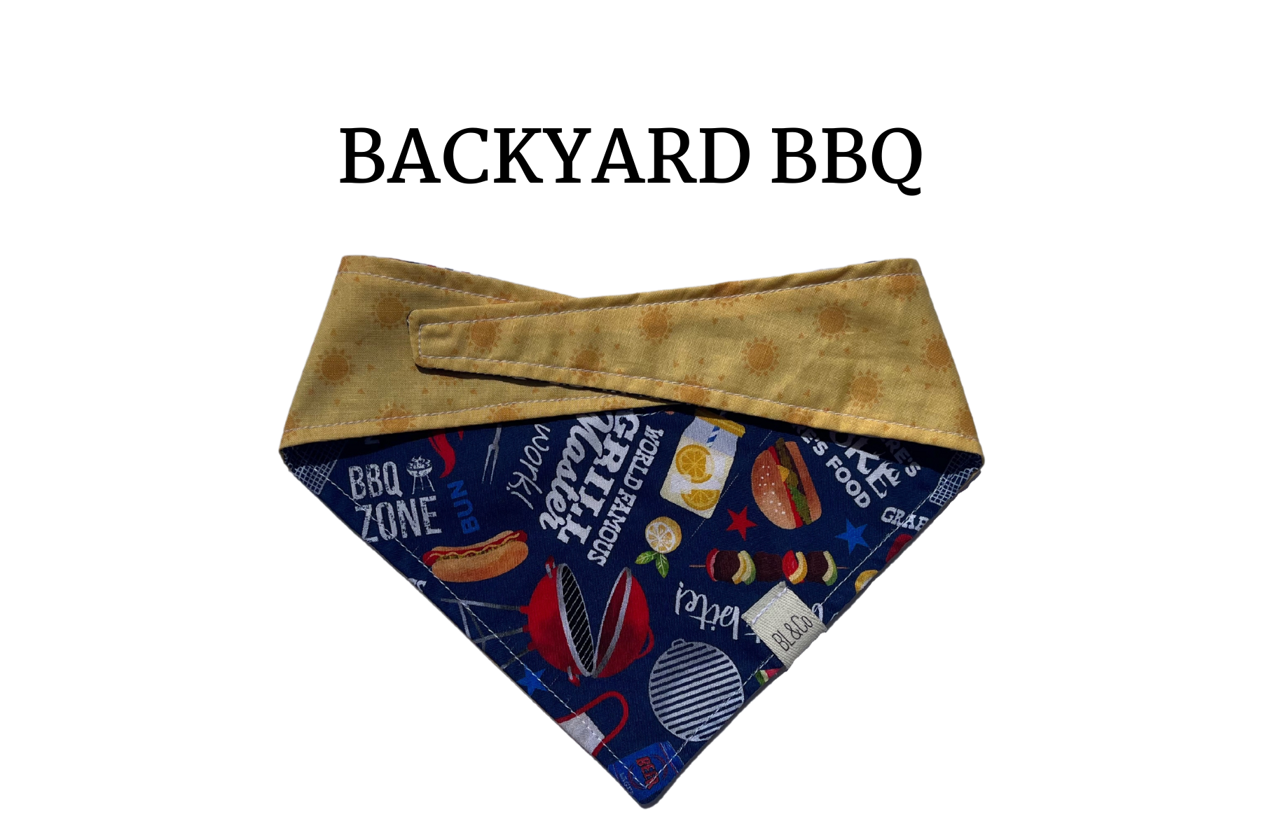 Summer BBQ + Bright Suns Reversible Tie/On Bandana ‘