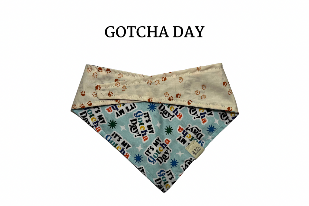 It’s My Gotcha Day Reversible Tie/On Bandana