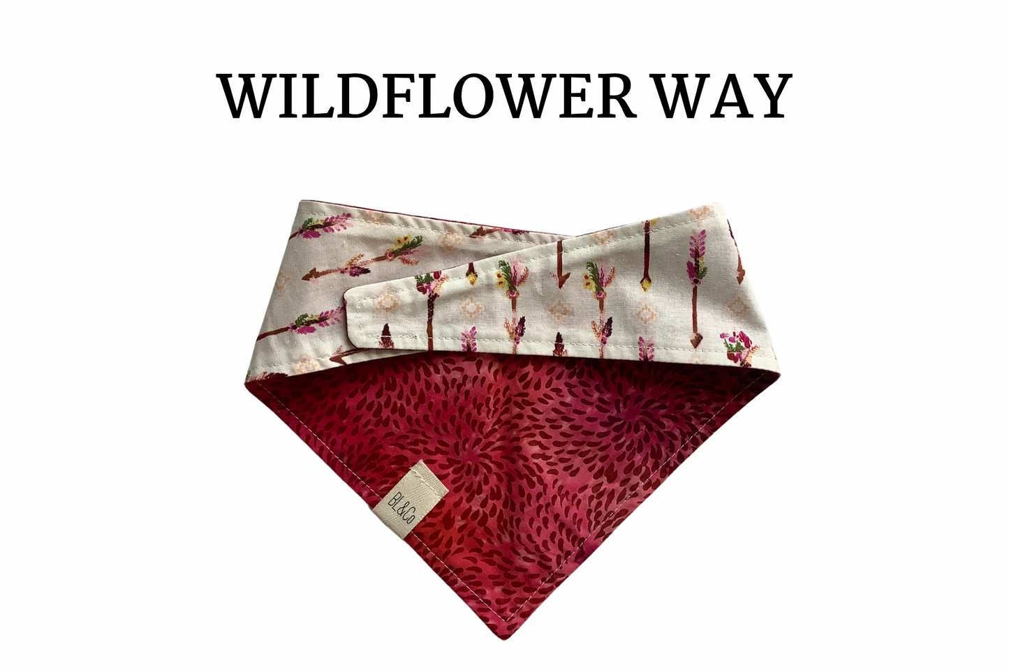 Arrows with Floral Accents & Batik Reversible Tie/On Bandana