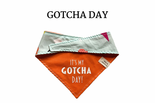 It’s My Gotcha Day & Ice Cream Cones Reversible Tie/On Bandana