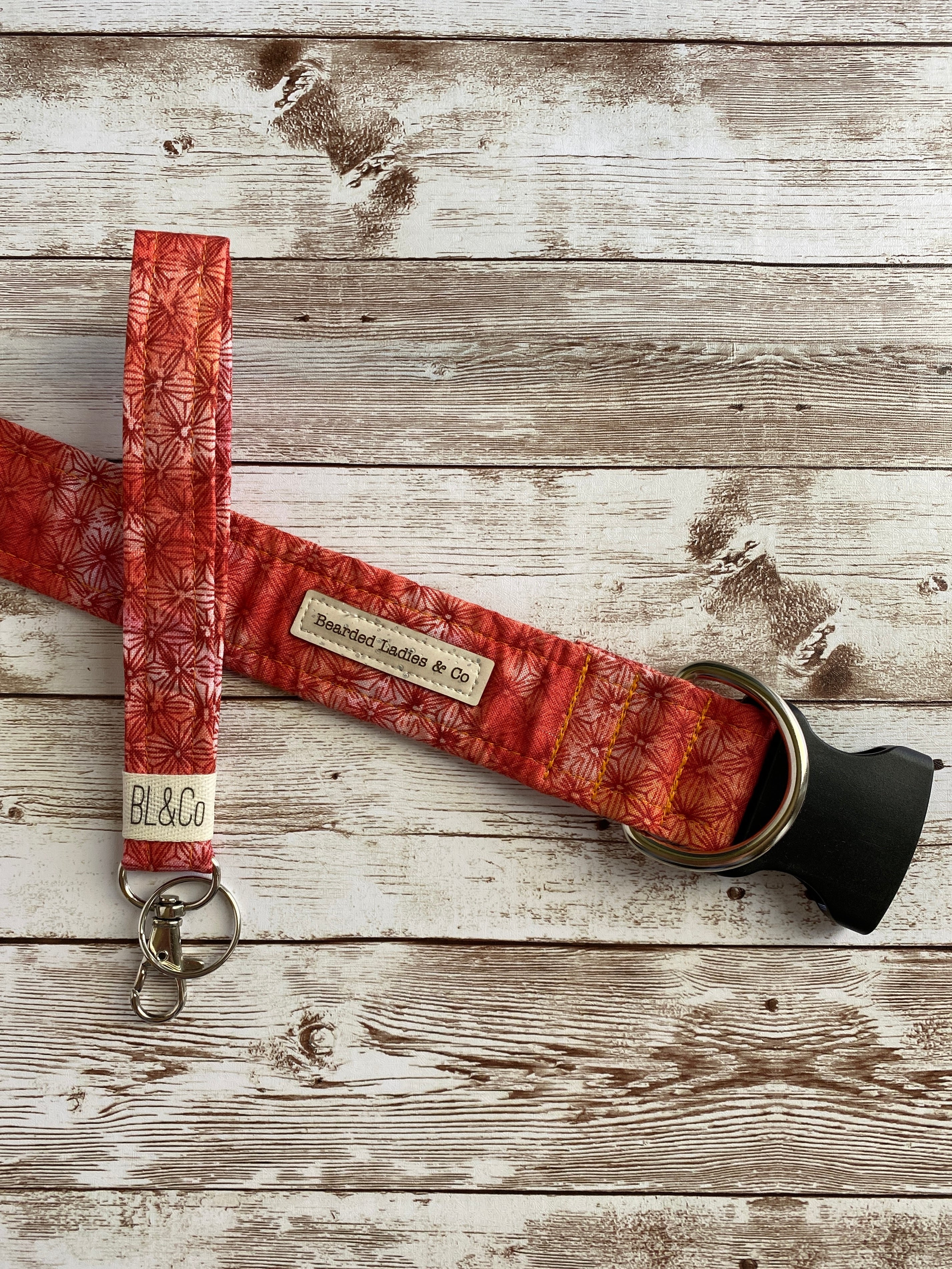 Orange & Red Ombré Dog Collar