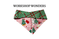 Whimsical Polar Bears & Gnomes + Peppermint Houndstooth Tie/On Bandana [Workshop Wonders]