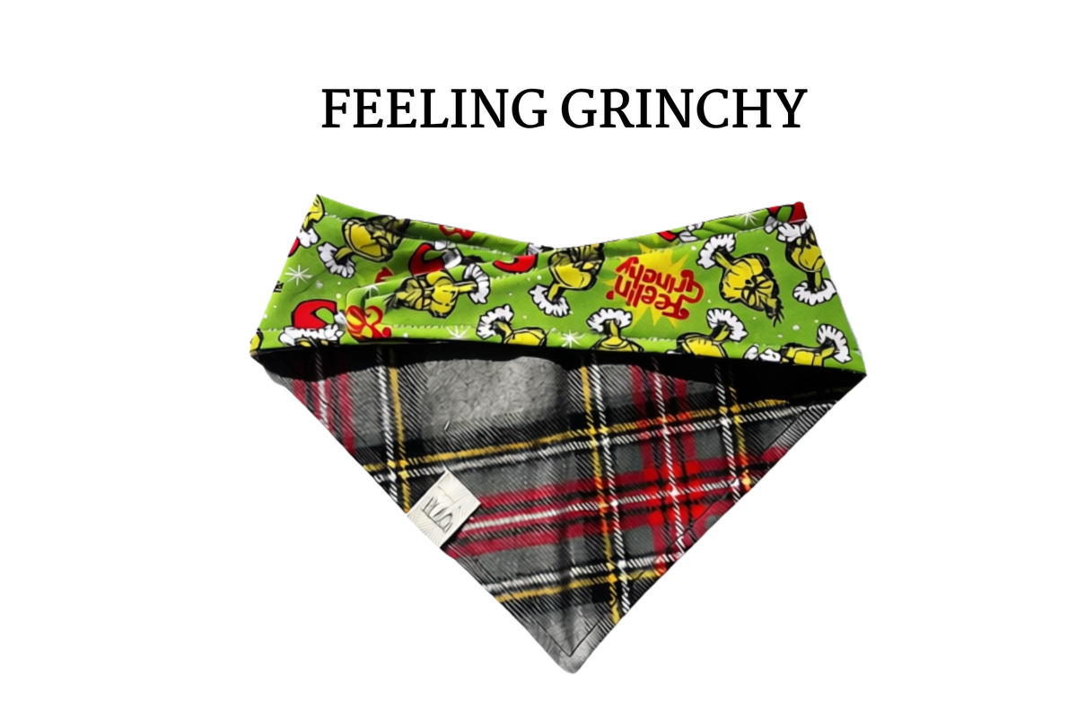 Grinch + Gray Flannel Tie/On Bandana [Feeling Grinchy]