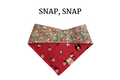 Vibrant Pink with Skulls + Tan, Teal & Pink Geo Reversible Tie/On Bandana*
