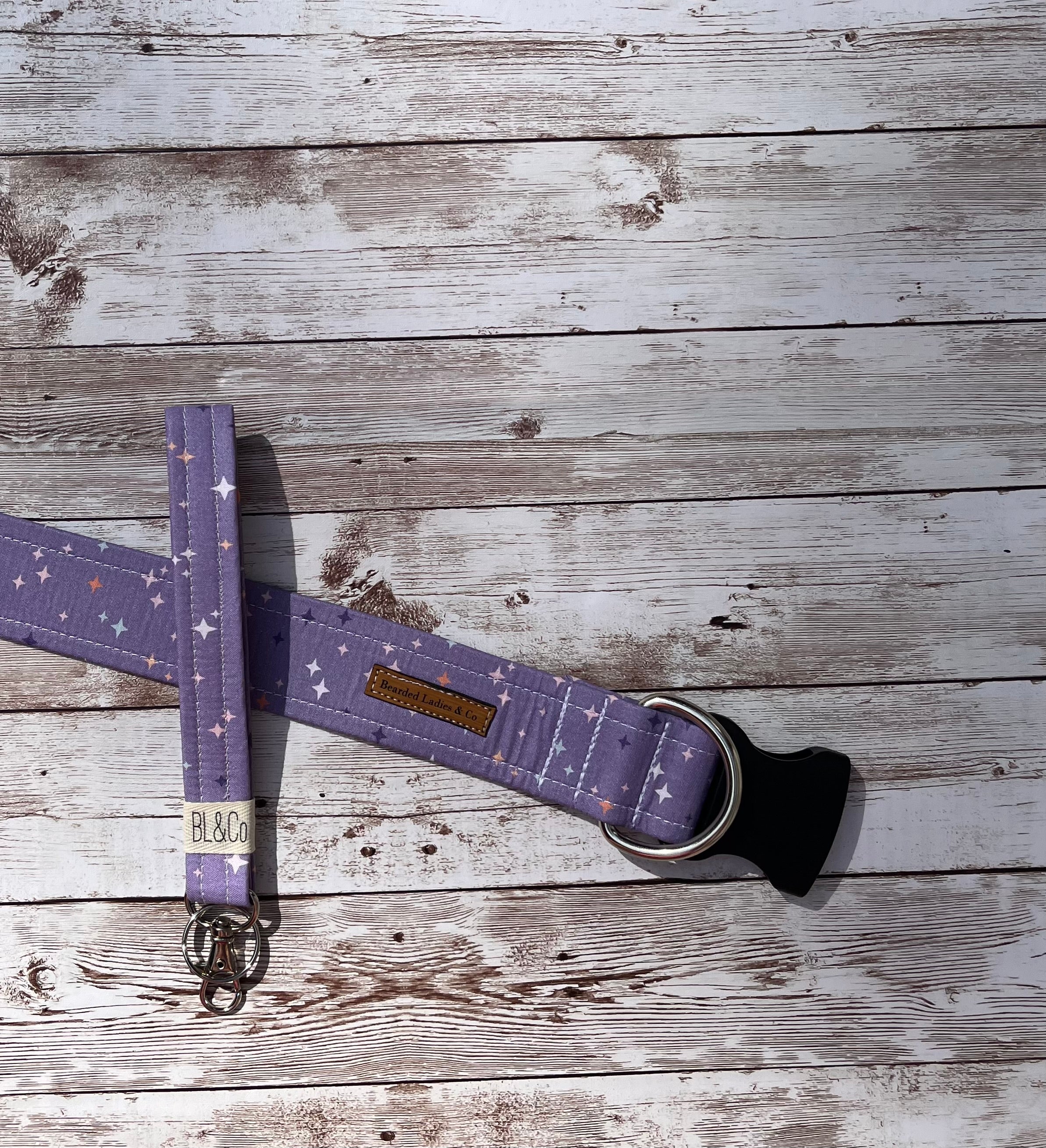 Pastel Purple + White Twinkles Dog Collar