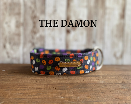 Multicolor Mini Jack-o-Lanterns Dog Collar