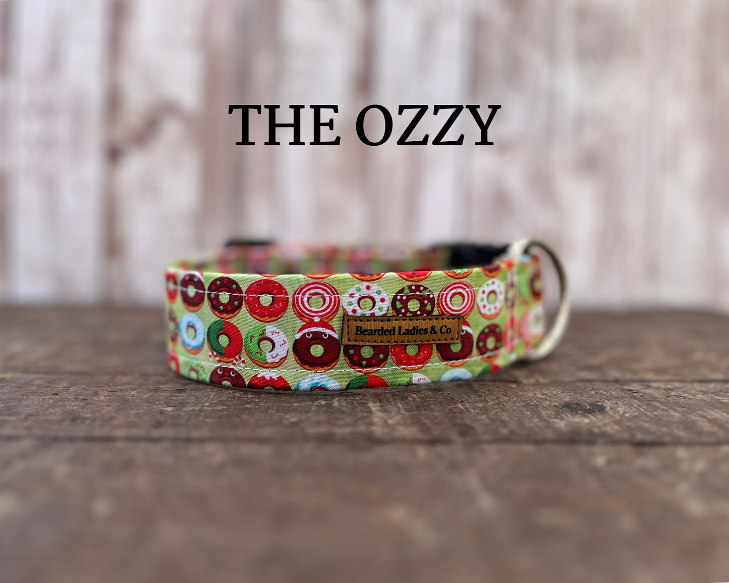 Festive Holiday Donuts Dog Collar