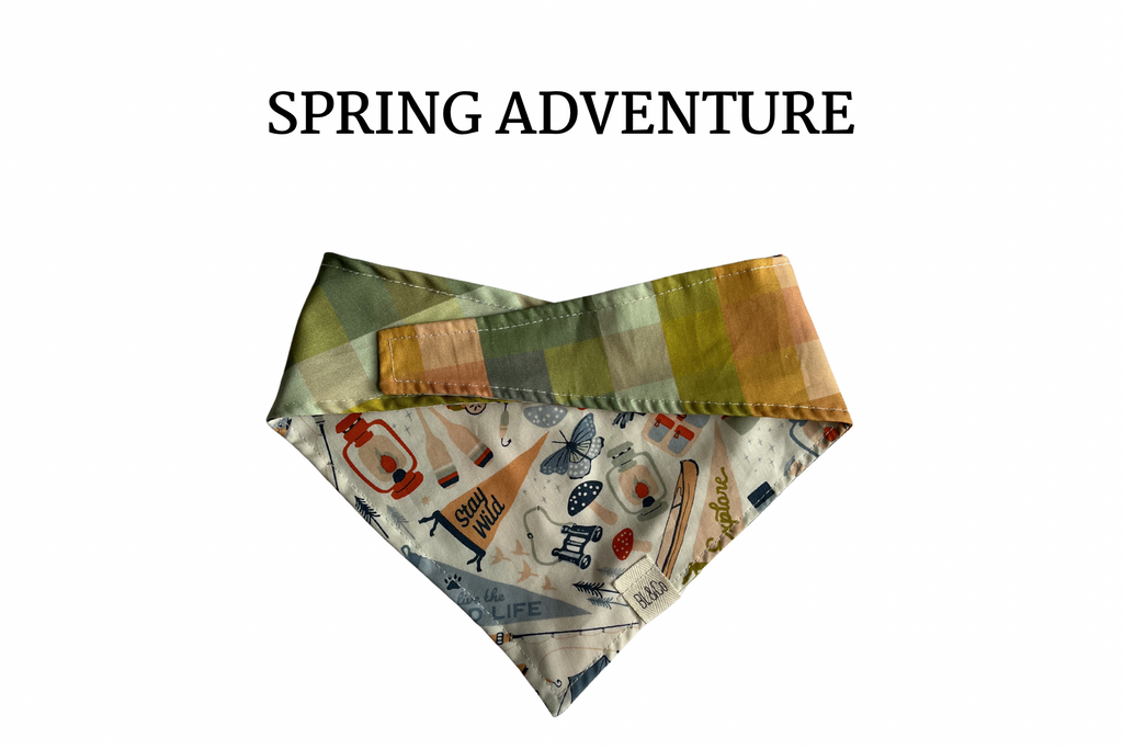 Camp Life + Madras Plaid Reversible Tie/On Bandana [Spring Adventure]