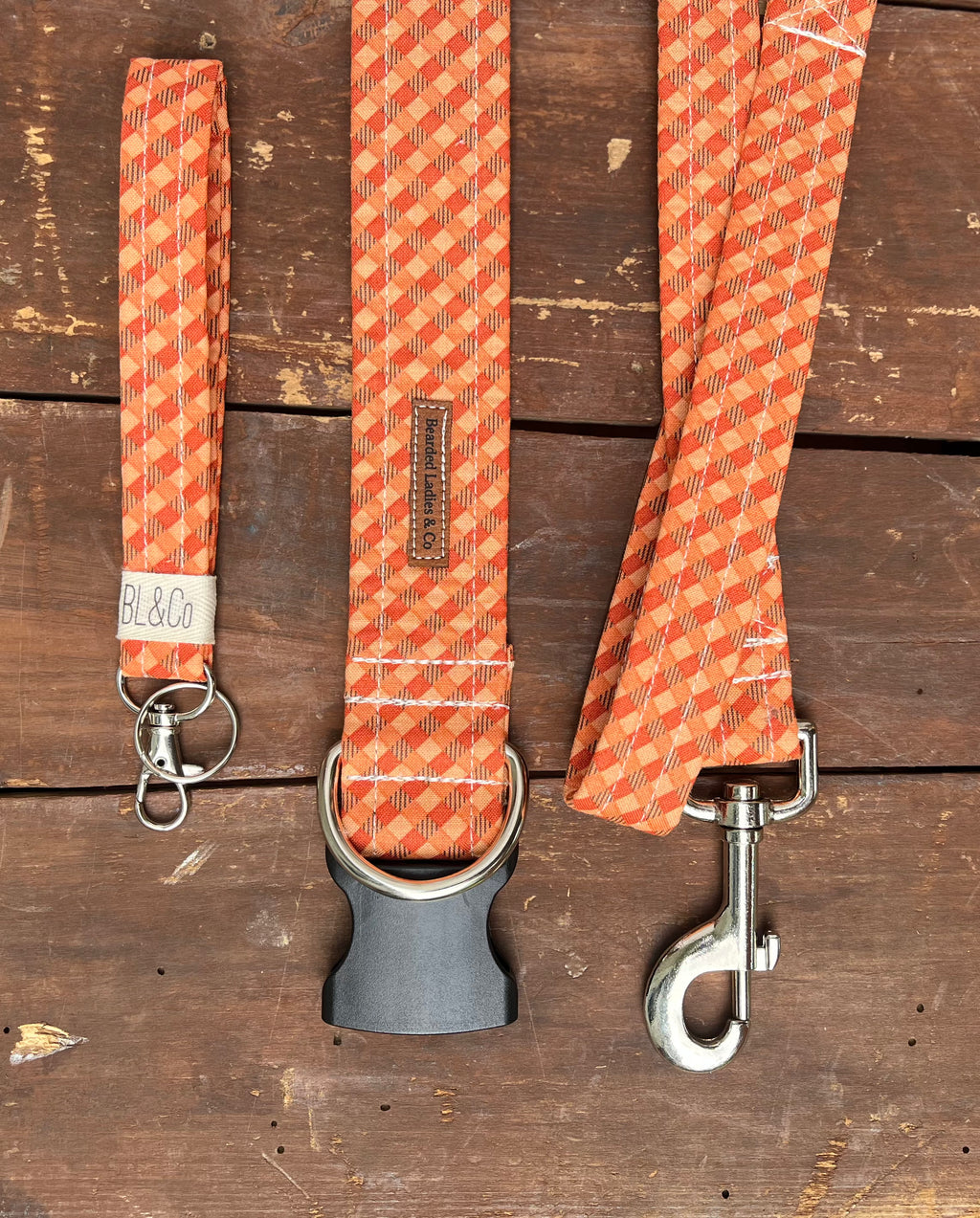 Orange, Melon + Gray Plaid [The Auburn]