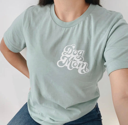 Teal Dog Mom T-Shirt