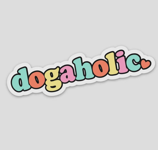 Dogaholic Sticker