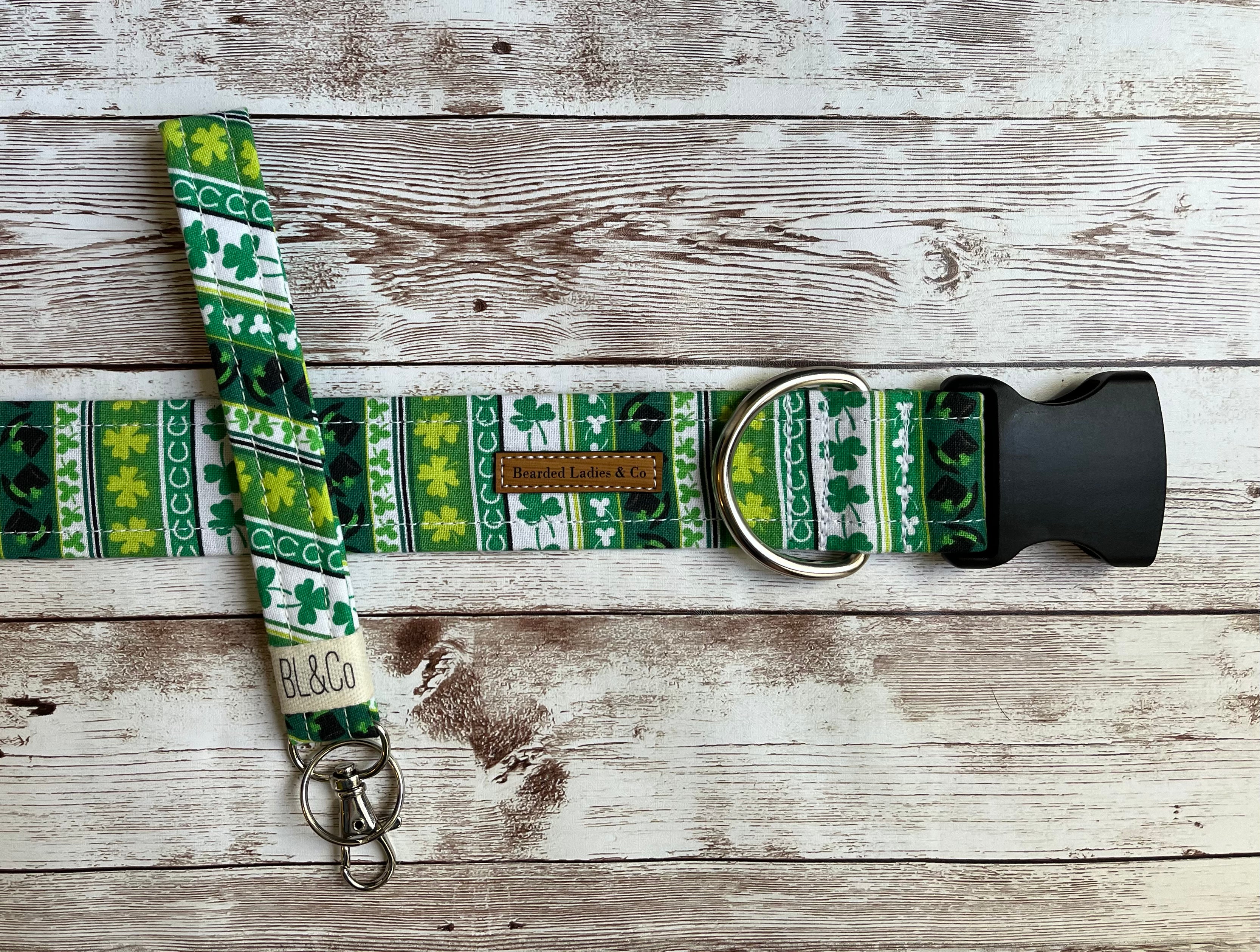 Festive Shamrocks Dog Collar