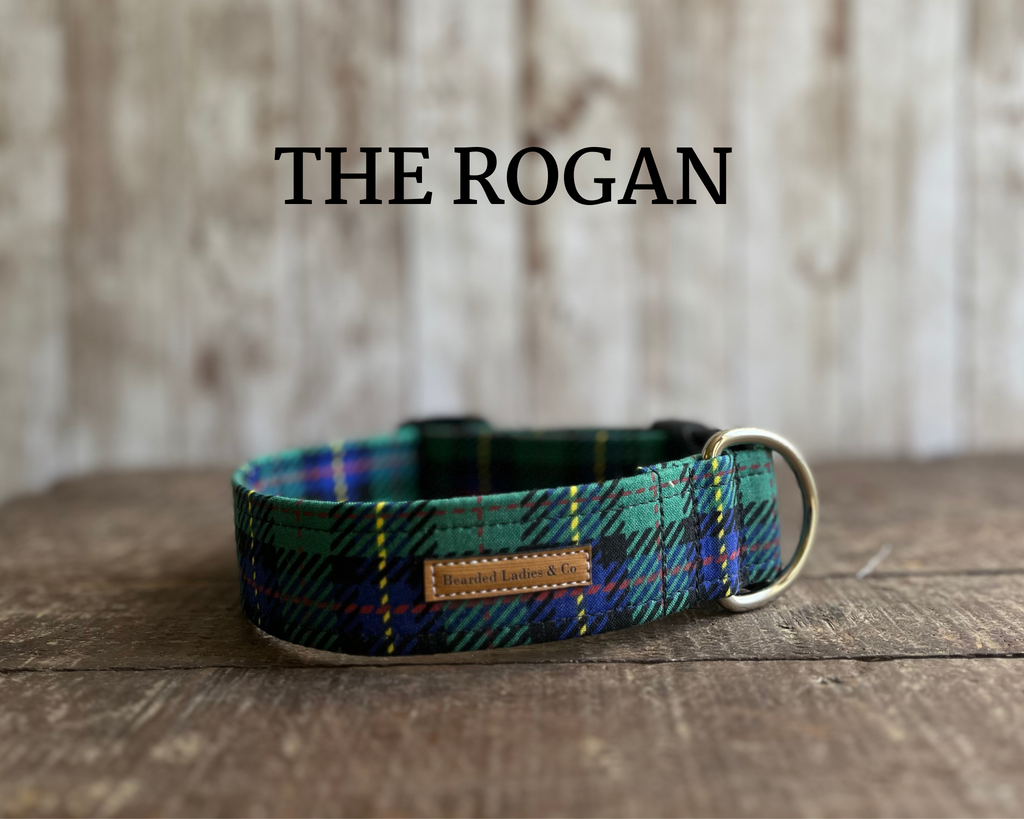 Green, Blue & Yellow Plaid Dog Collar