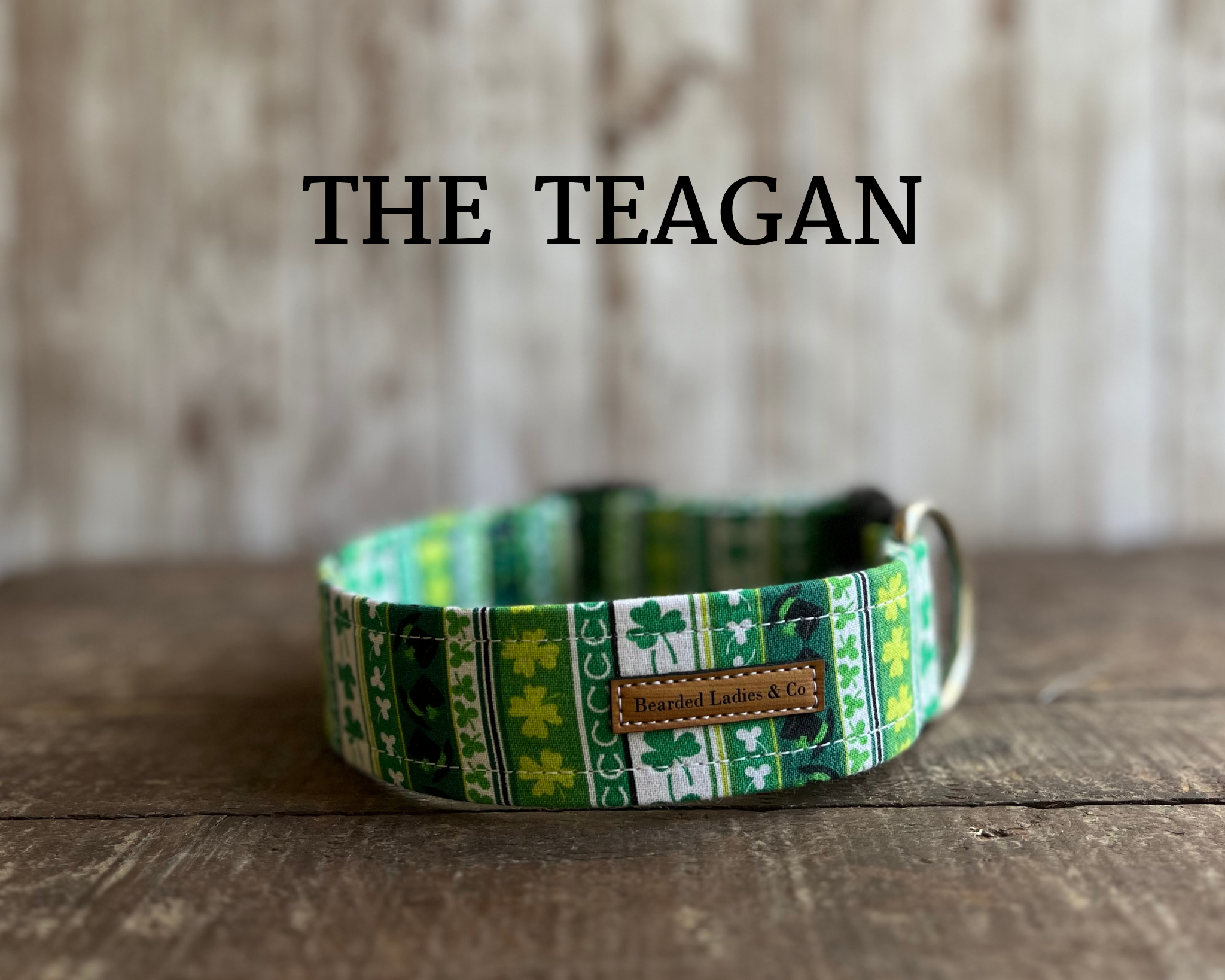 Festive Shamrocks Dog Collar
