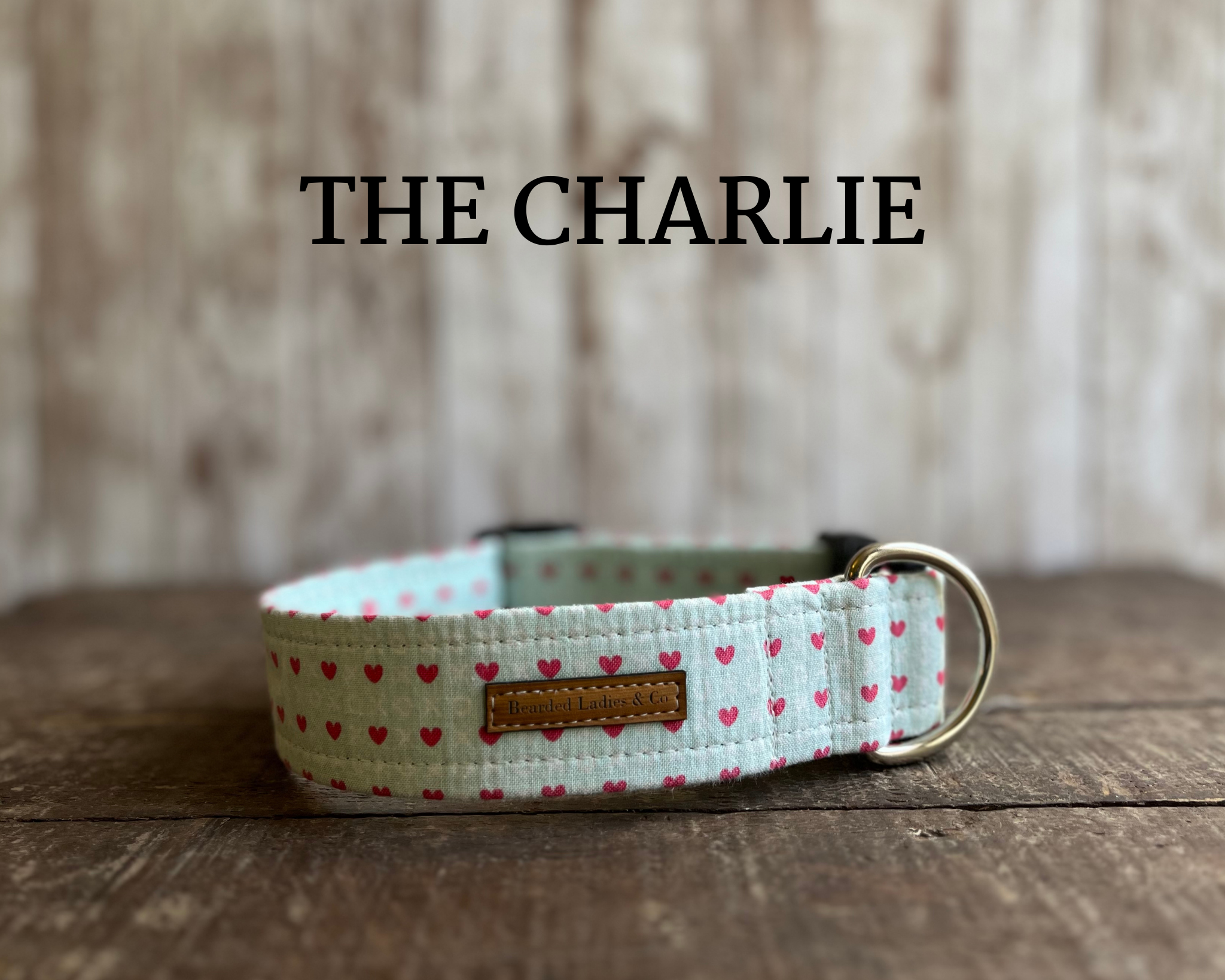 Pink Hearts & White “XO” Dog Collar