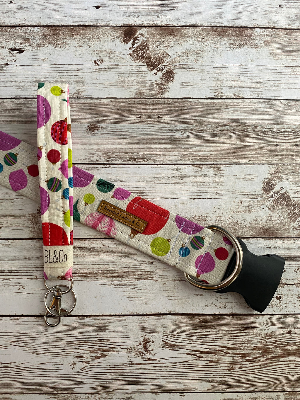 Vintage Christmas Ornaments Dog Collar