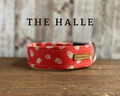 Dark Pink with Mini Strawberries Dog Collar