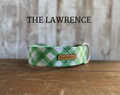 Green and White Plaid Dog Collar [The Lawrence]
