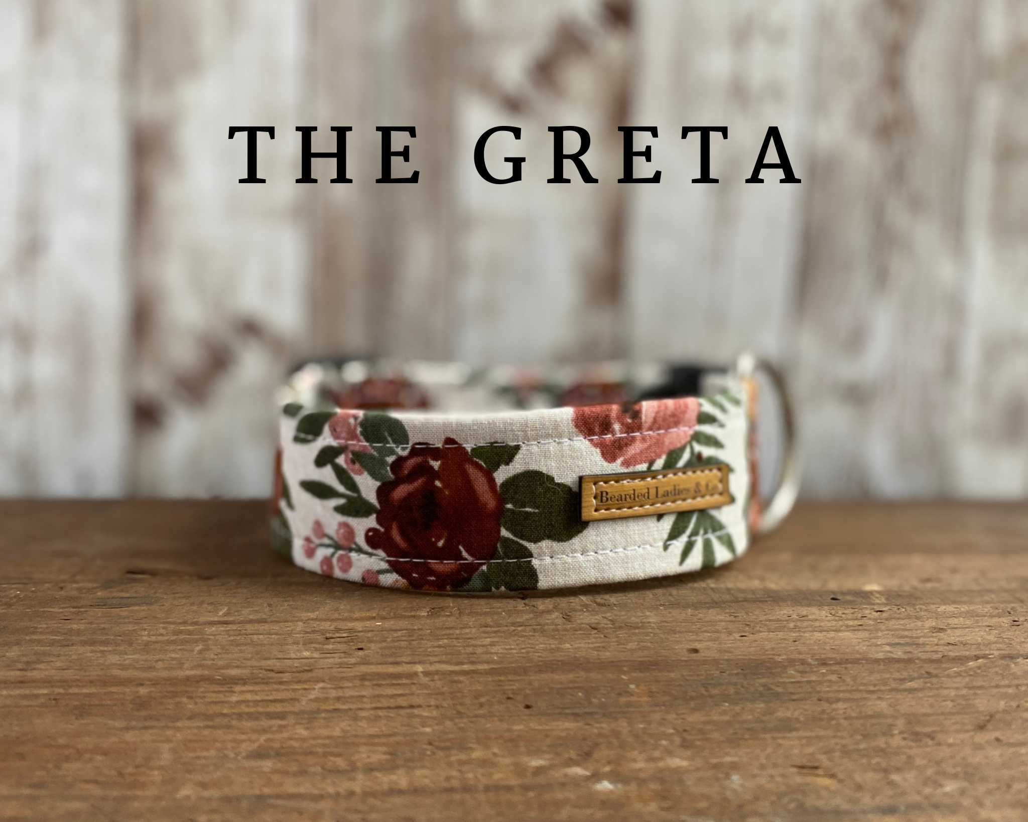 Vintage Roses Dog Collar