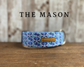 Blue Geometric Dog Collar