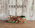 - Red, White and Green Mosaic Dog Collar