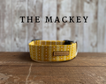 Mustard with Pink Dots & Cream Lines Dog Collar